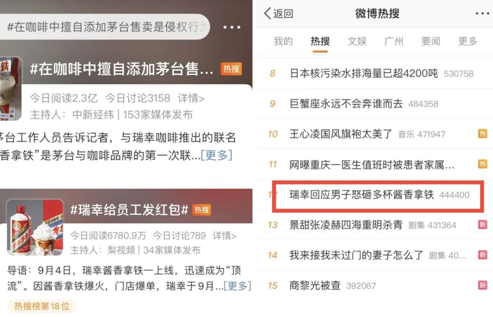 瑞幸与茅台联名酱香拿铁首日售出542万杯，刷新行业纪录并引发全网热议