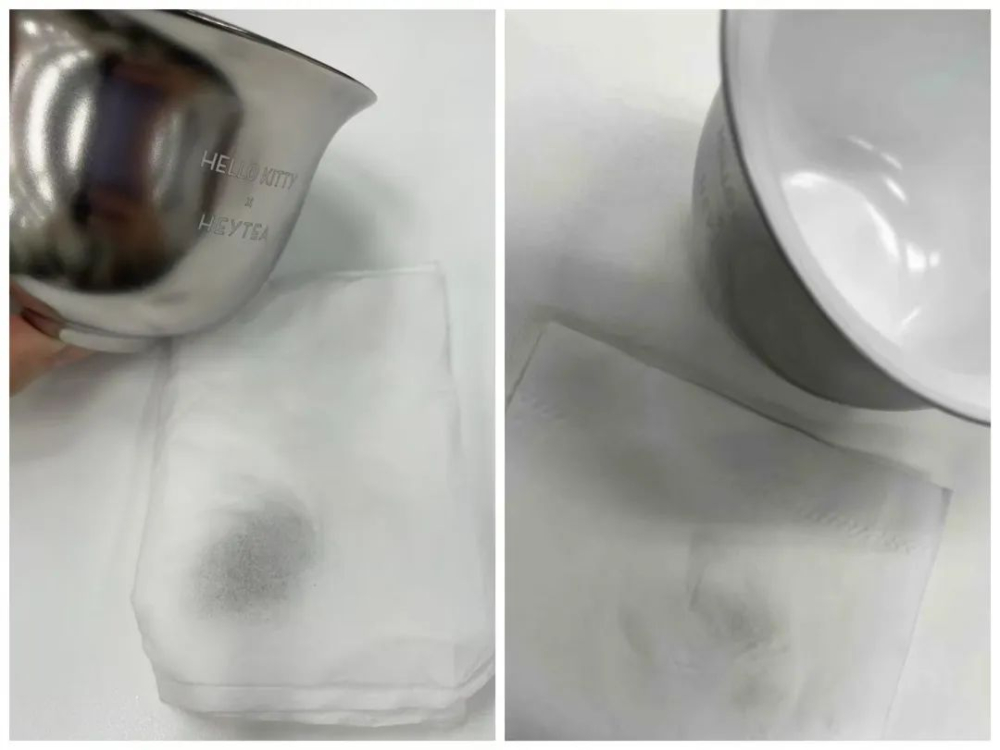 喜茶联名茶碗被指擦拭掉银色涂层,品牌未回应换货后质量仍难保证 喜茶联名茶碗被指擦拭掉银色涂层,品牌未回应换货后质量仍难保证