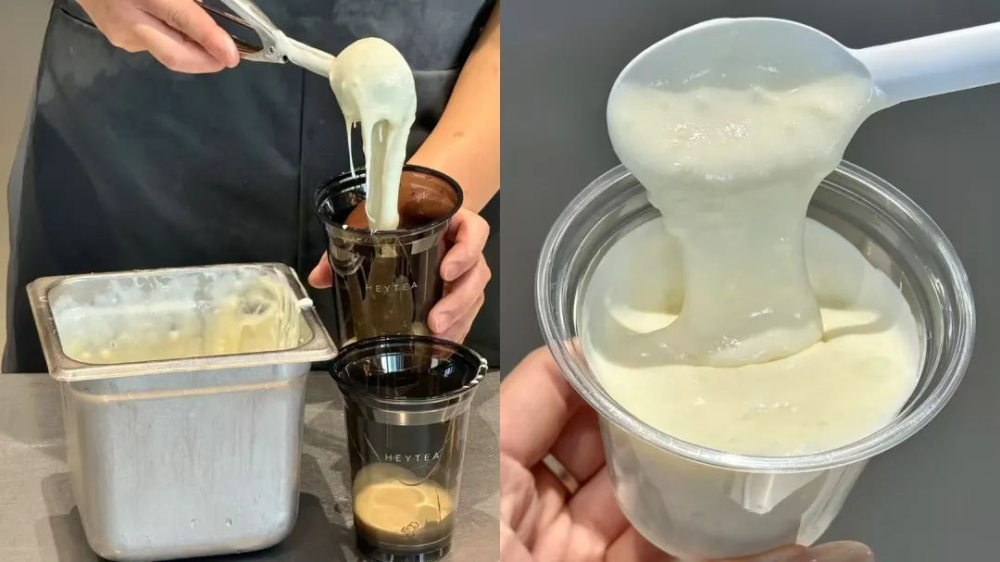 喜茶新小料“芝士糯糯”引热议:米浆拉丝工艺复杂,店员直呼搅拌到手酸 喜茶新小料“芝士糯糯”引热议:米浆拉丝工艺复杂,店员直呼搅拌到手酸