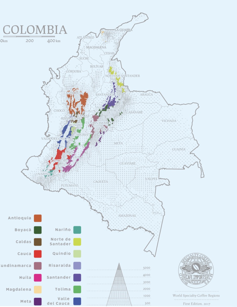 哥伦比亚咖啡全解析：产区品种、分级体系、处理工艺与手冲风味指南